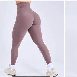 Buffbunny Mocha Berry Leggings and Sports Bra